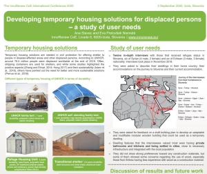 &quot;Developing temporary housing solutions for displaced persons  – a study of user needs&quot;