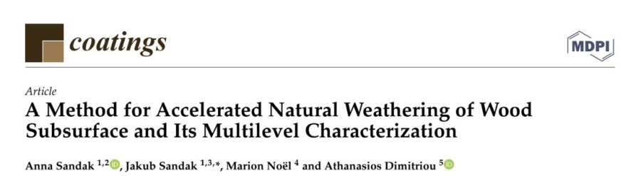 A Method for Accelerated Natural Weathering of Wood Subsurface and Its Multilevel Characterization