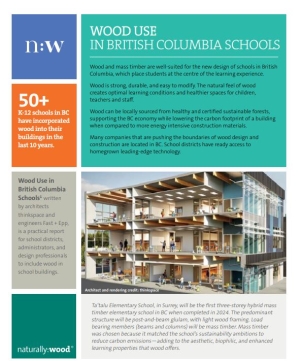 Wood use in schools