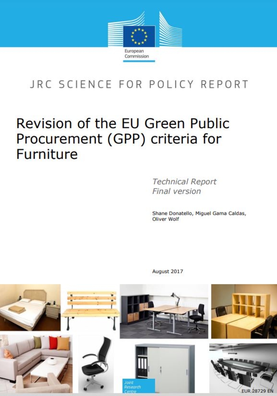 &quot;Revision of the EU Green Public Procurement (GPP) criteria for Furniture &quot;