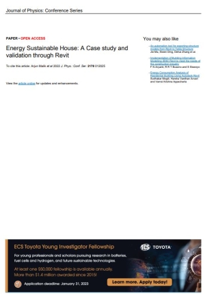 Energy Sustainable House: A Case study and validation through Revit
