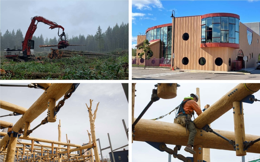 Children’s Museum of Eau Claire First-of-its-Kind Design Showcases Most Innovative Use of Carbon-Smart, Mass Timber Product