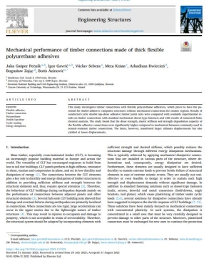 Mechanical performance of timber connections made of thick flexible polyurethane adhesives