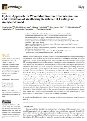 &quot;Hybrid Approach for Wood Modification: Characterization and Evaluation of Weathering Resistance of Coatings on Acetylated Wood &quot;
