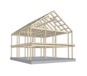 Method for the architectural design of wood houses in Portugal